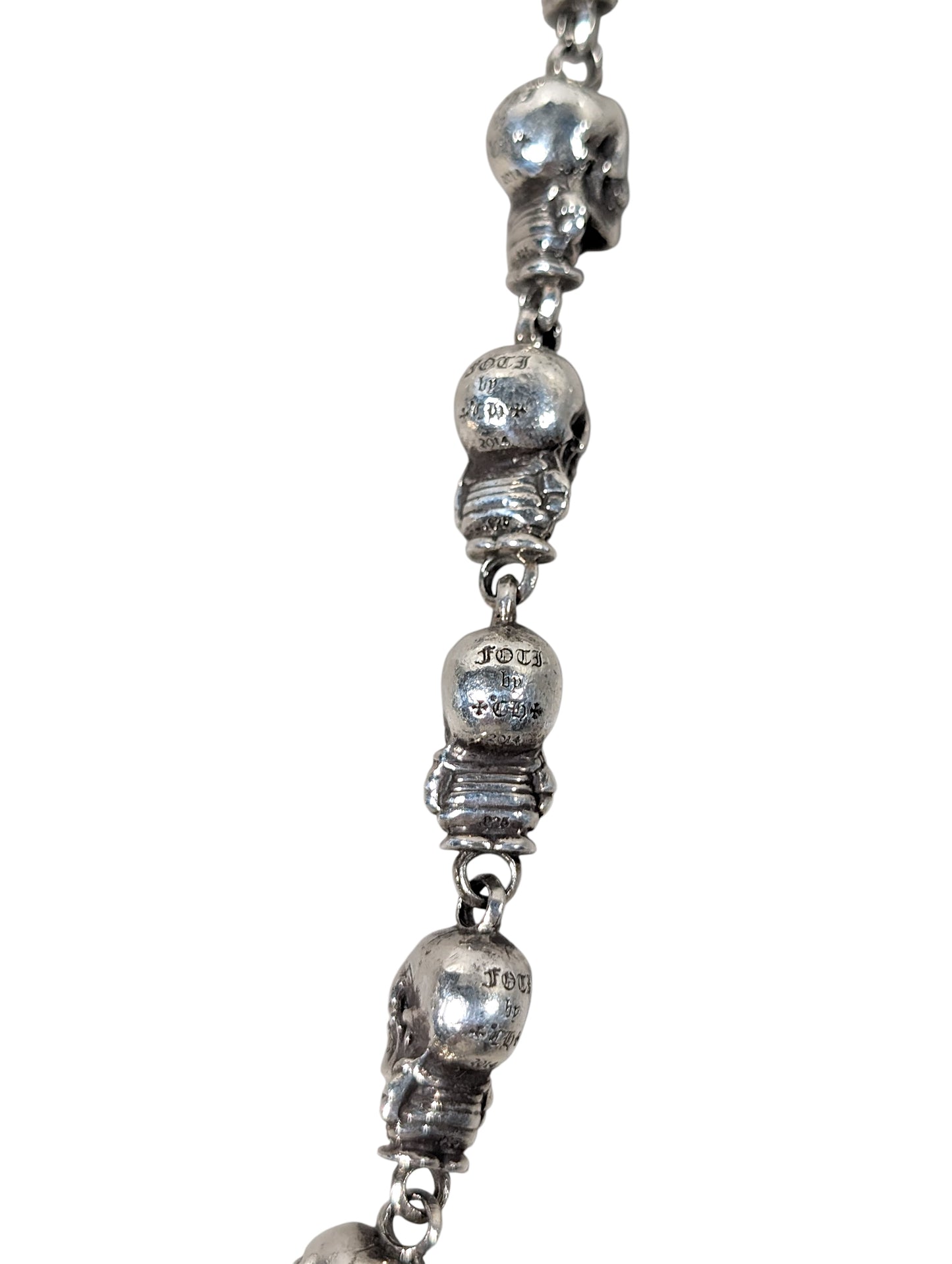 Foti Delphino Skull Wallet Chain Long