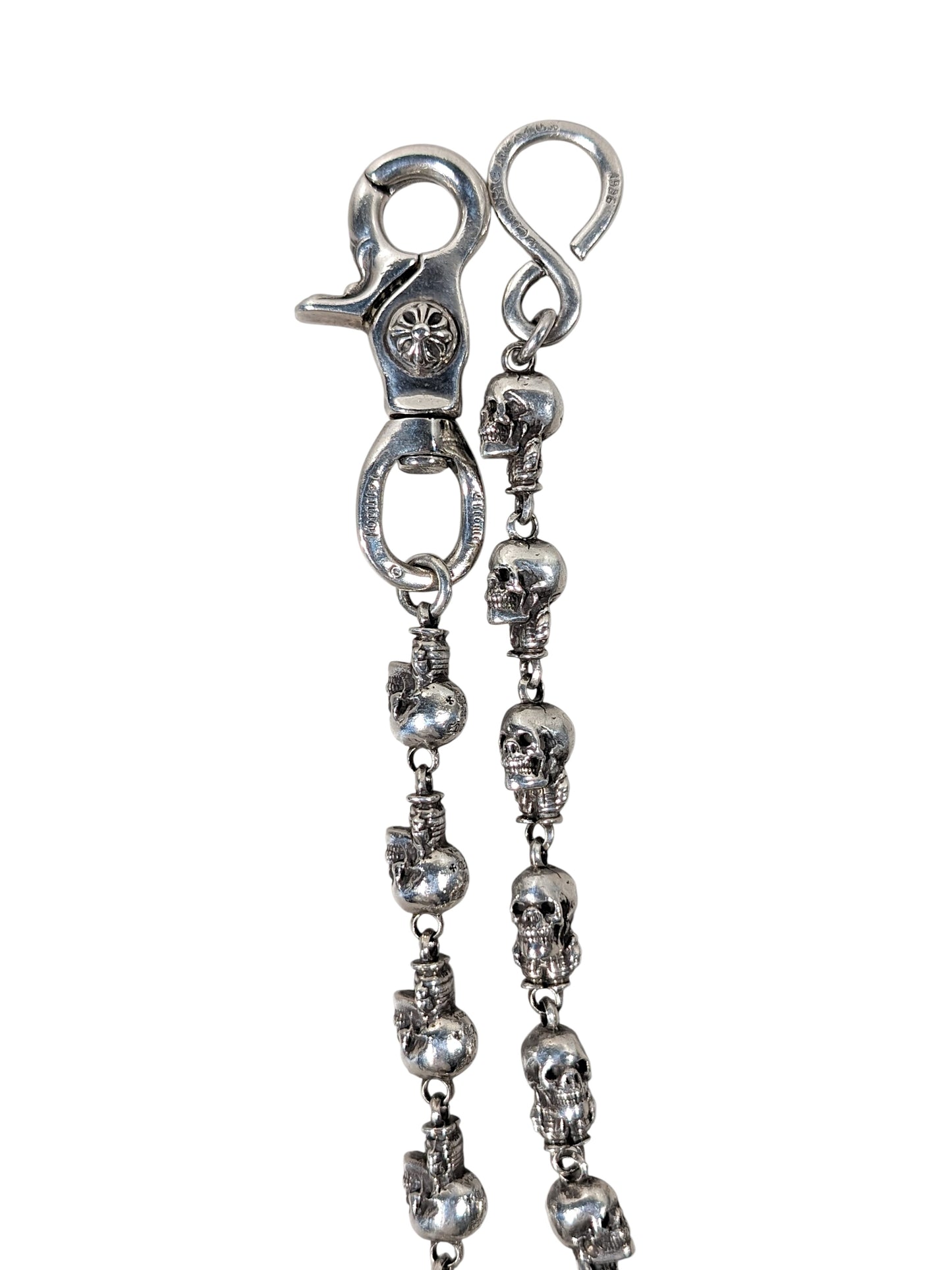 Foti Delphino Skull Wallet Chain Long
