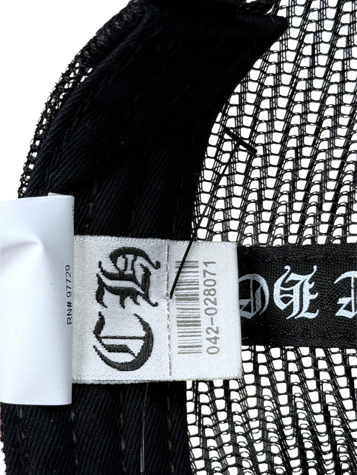 Chrome Hearts FUCK Patch Snapback Hat White Leather