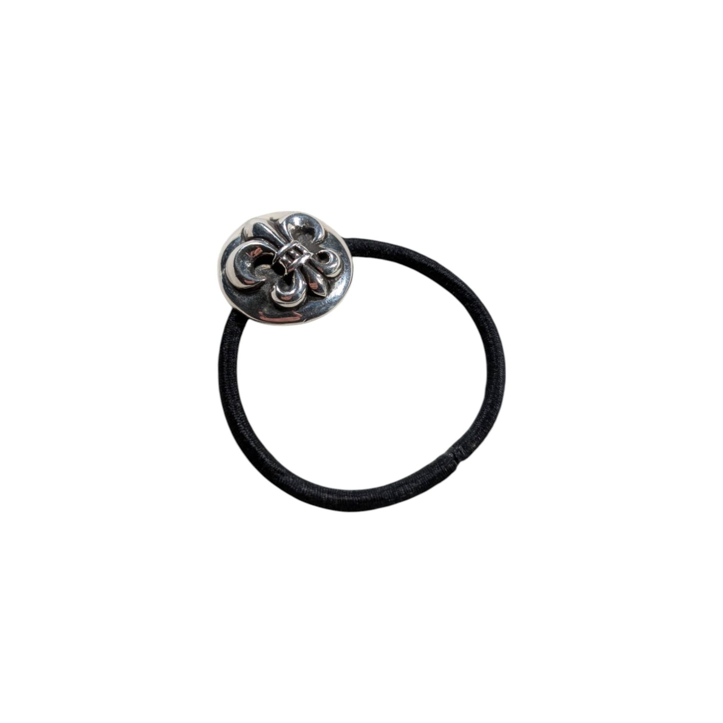 .925 Silver Fleur De Lis Hair Tie / Bracelet
