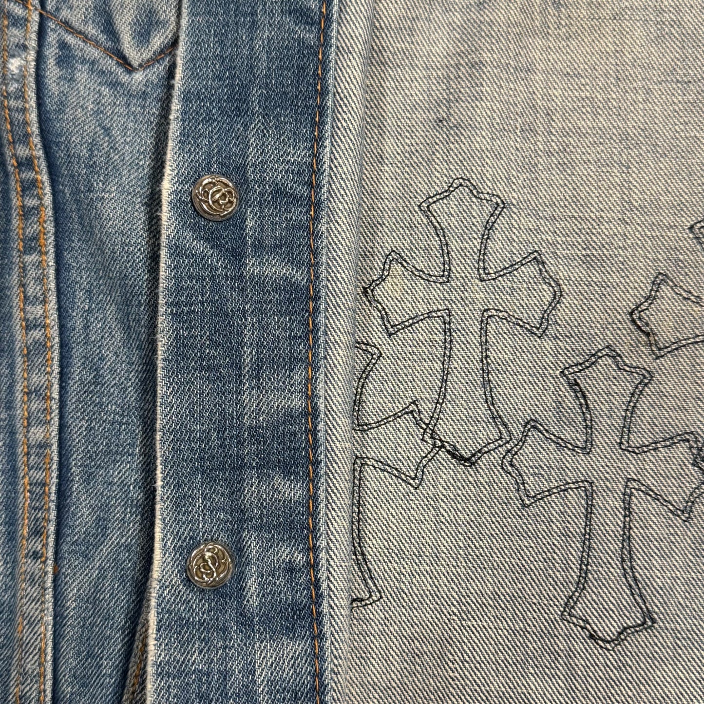 Vintage Levi's Cross Patch Denim Jacket