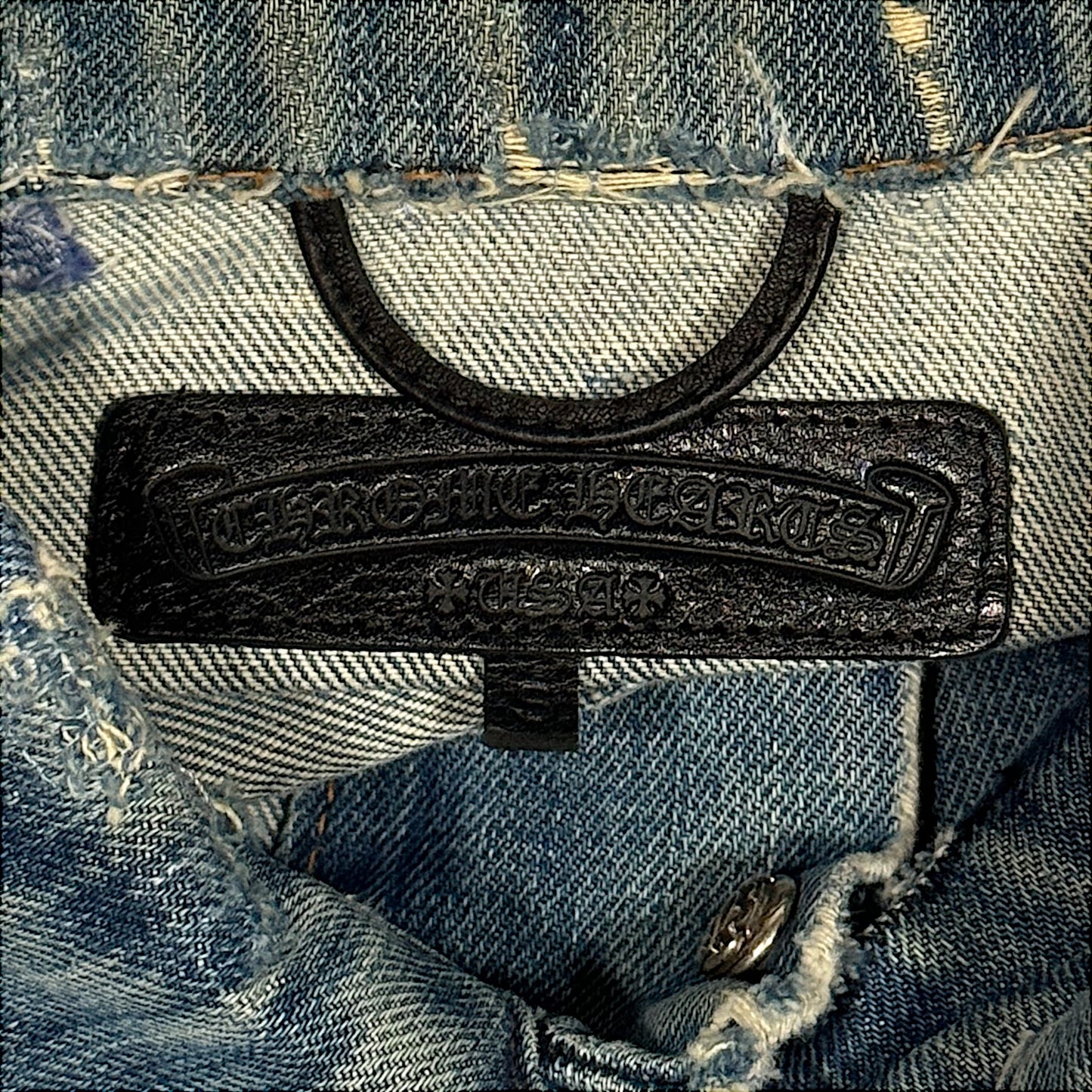 Vintage Levi's Cross Patch Denim Jacket