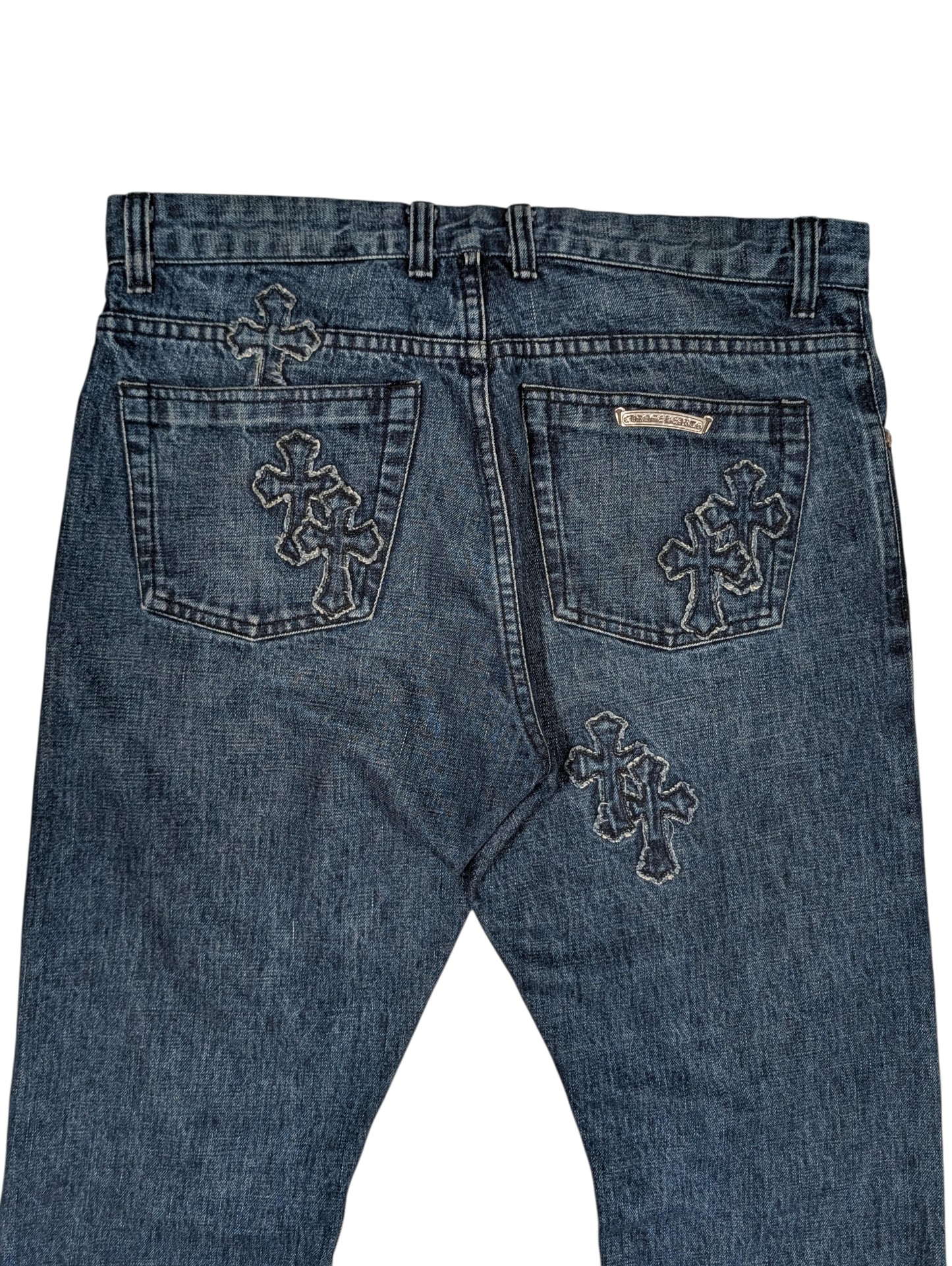Denim Cross Patch Jeans