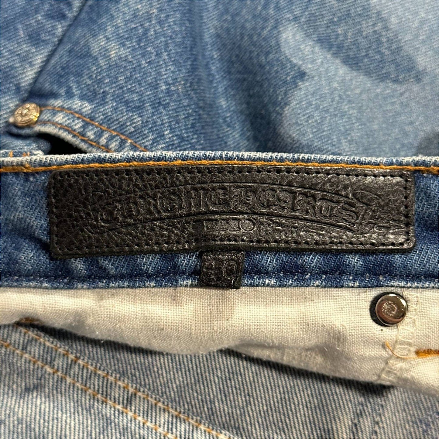 chrome hearts levi jeans