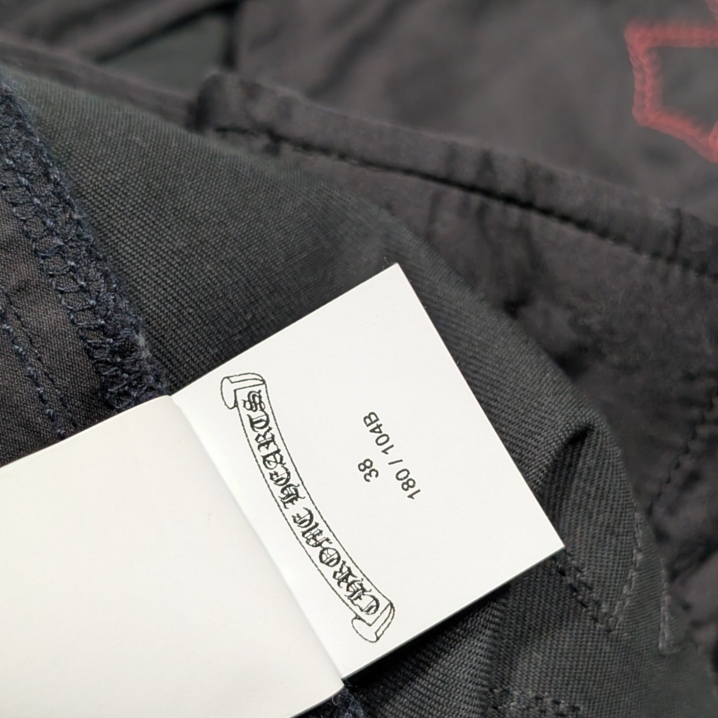 Red & Blue Cross Patch Chino Pants