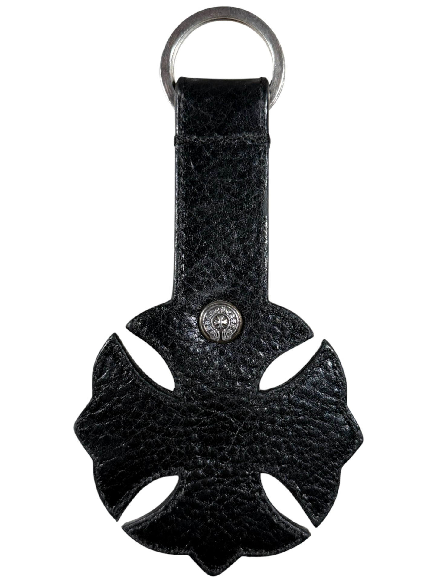 Leather Cross Plus Keychain