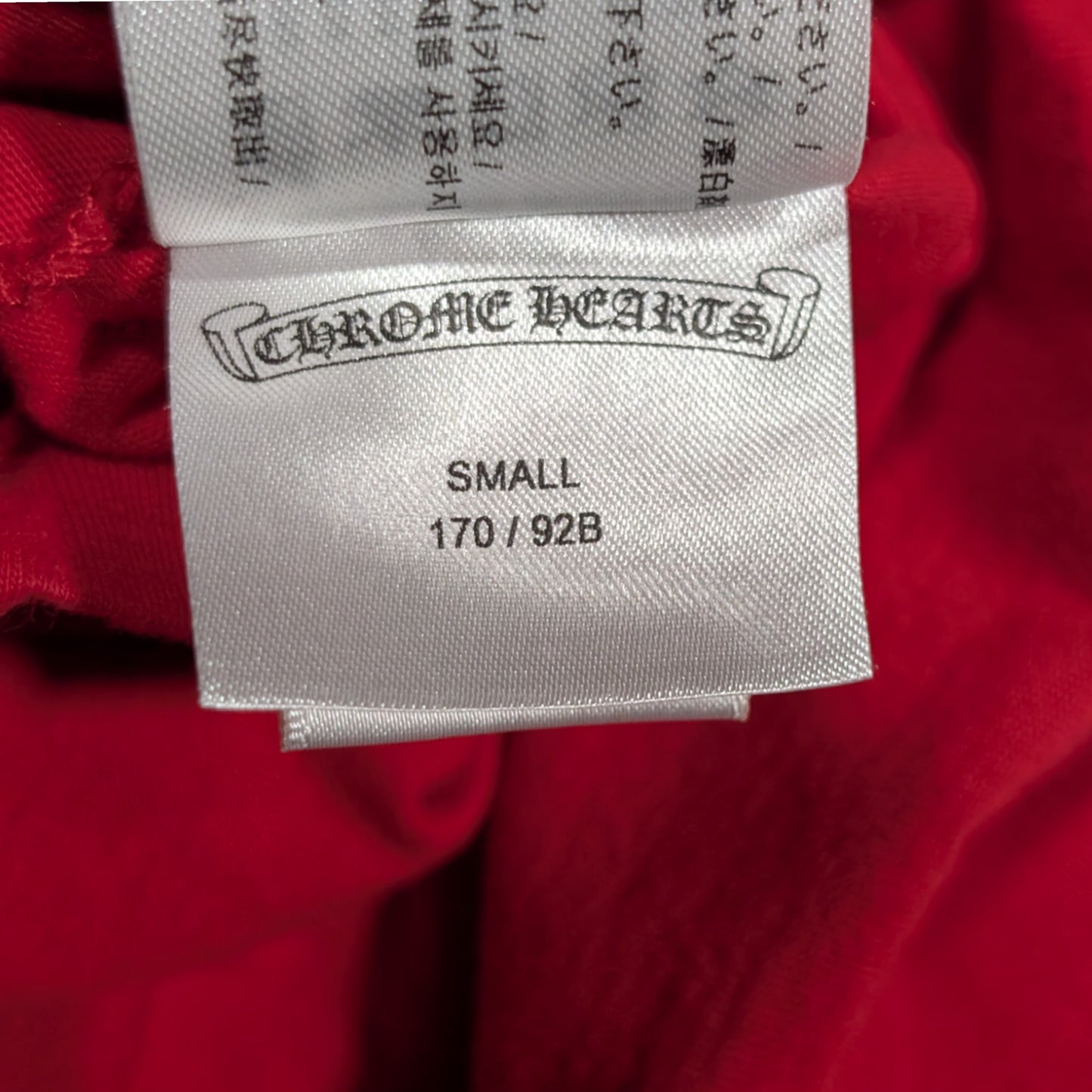 Red Scroll CH Logo LS Pocket T-Shirt