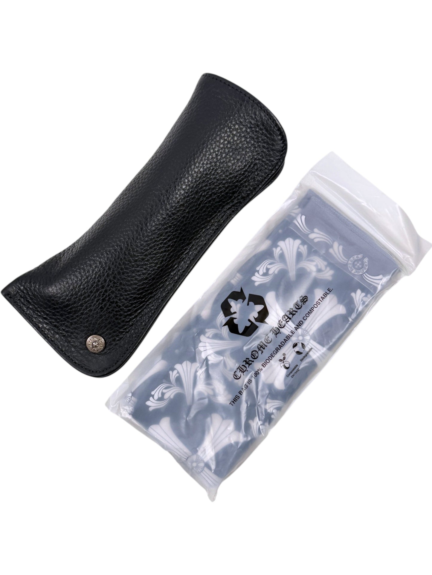 Chrome Hearts Leather Sunglasses Case White Lowrider