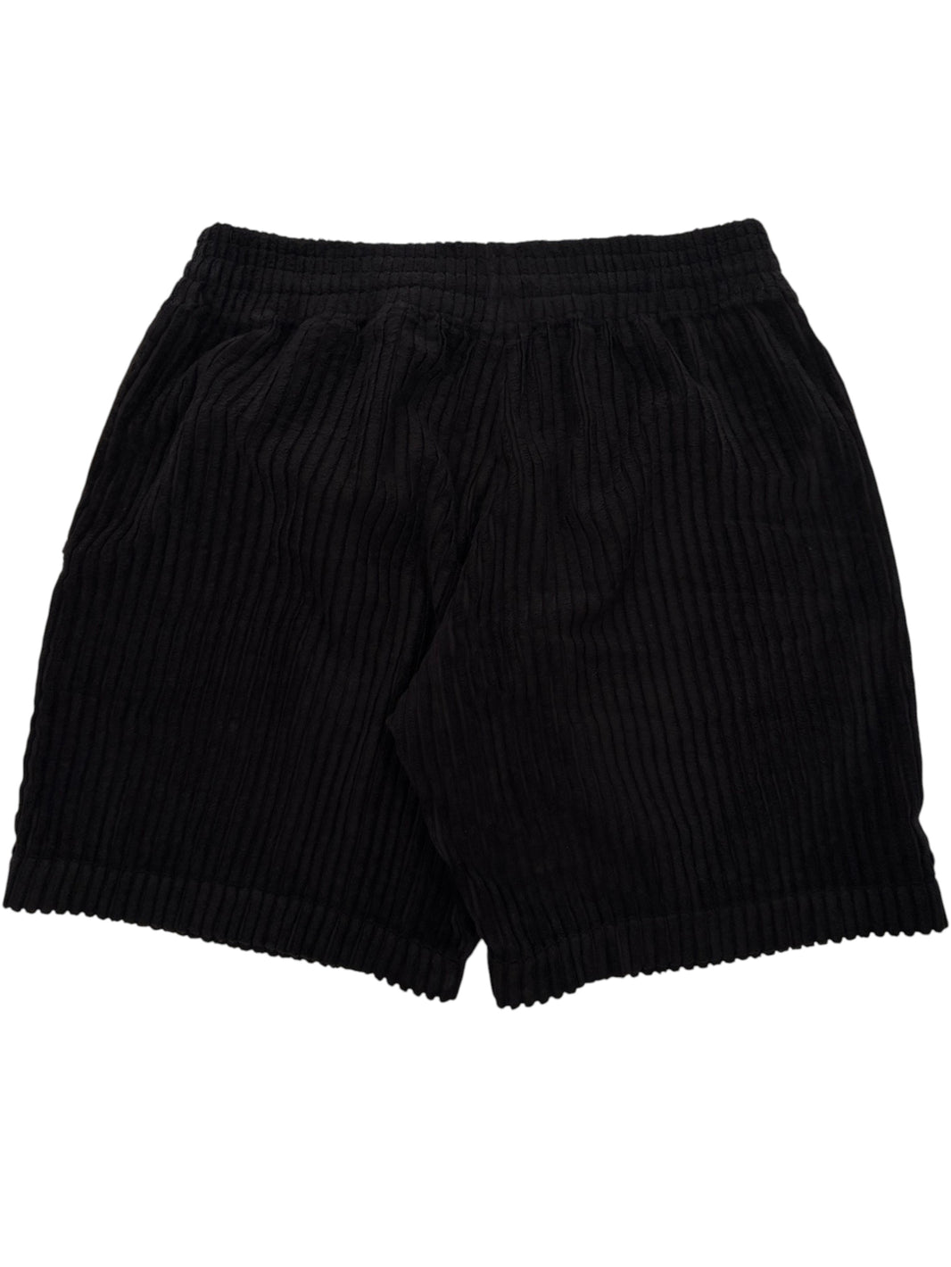 Wide Wale Corduroy Chrome Hearts Chomper Shorts Black Elastic Waist