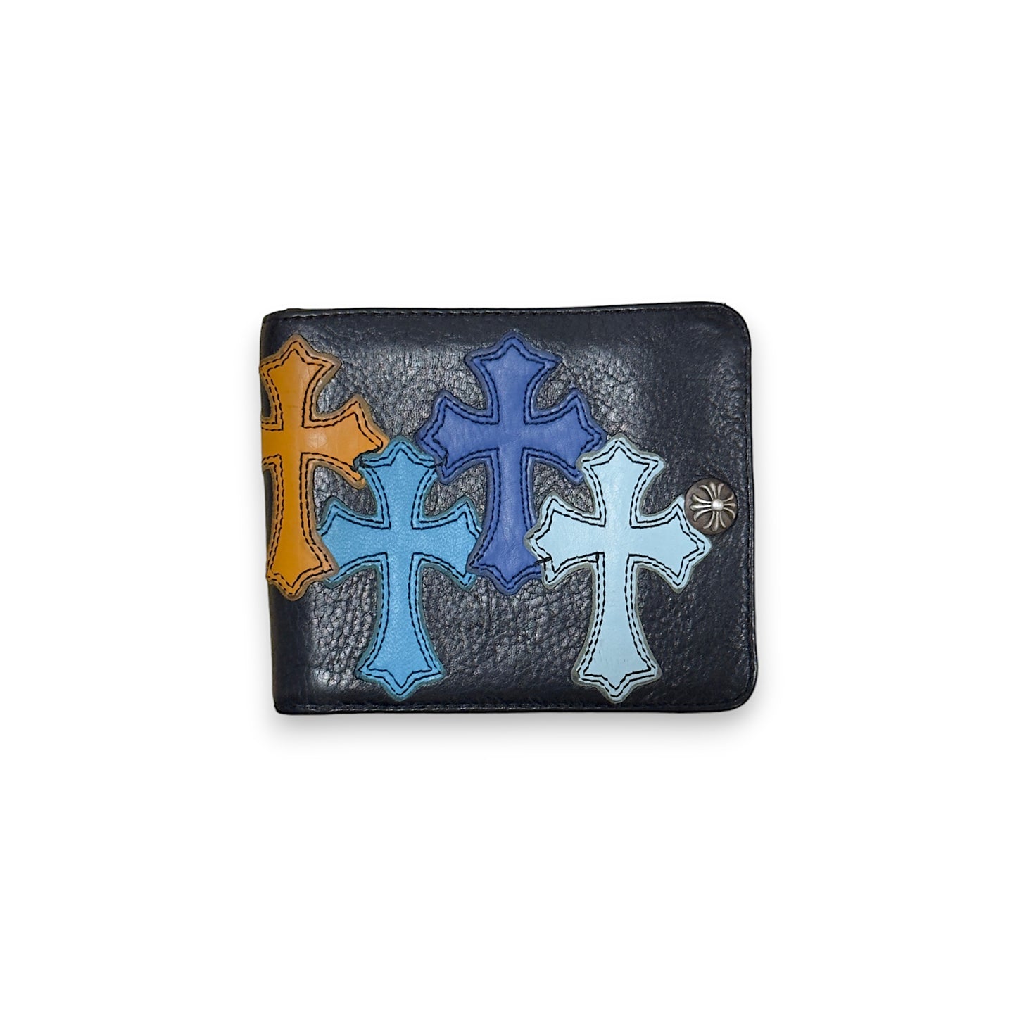 1/1 Multi Color Cross Patch Bifold Wallet