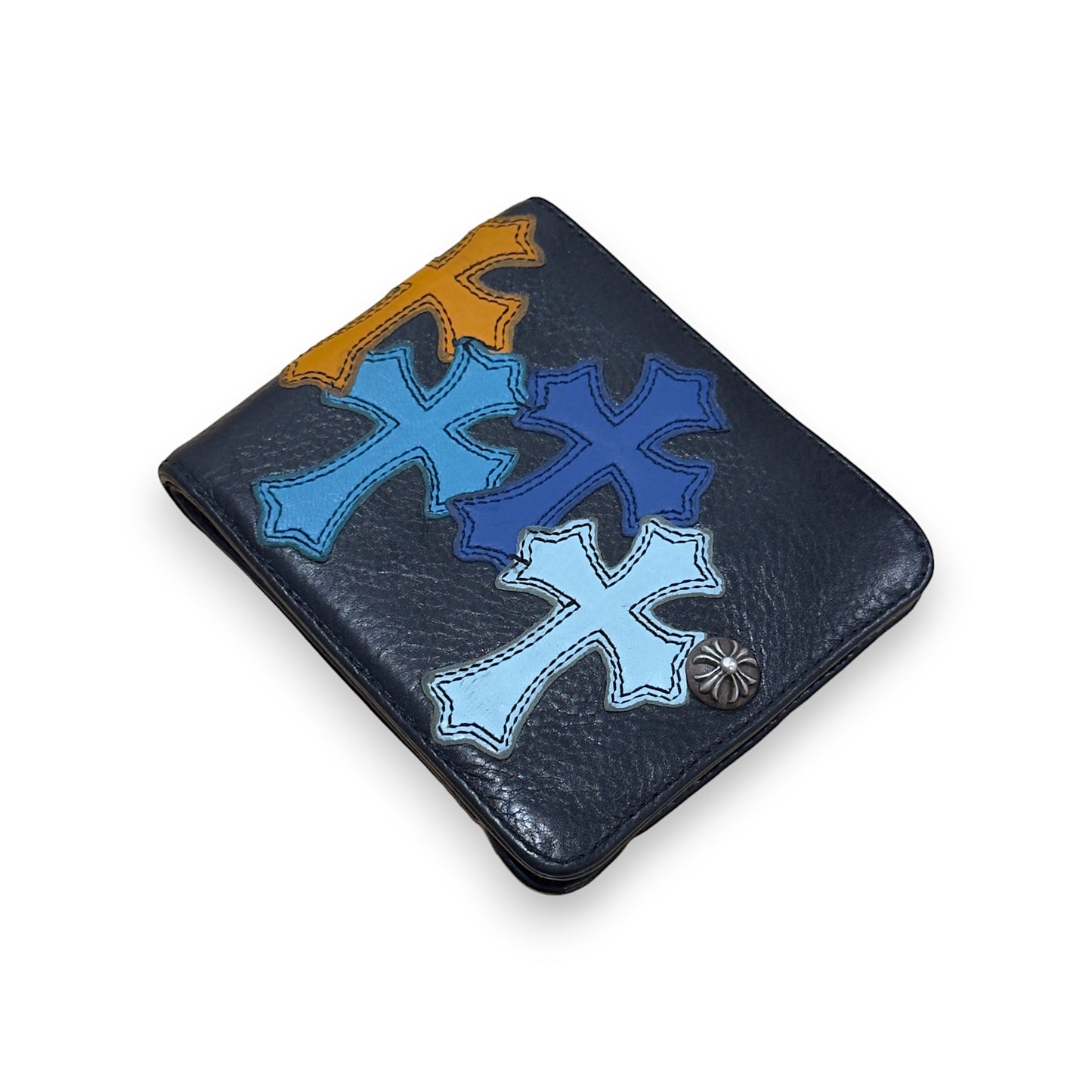 1/1 Multi Color Cross Patch Bifold Wallet