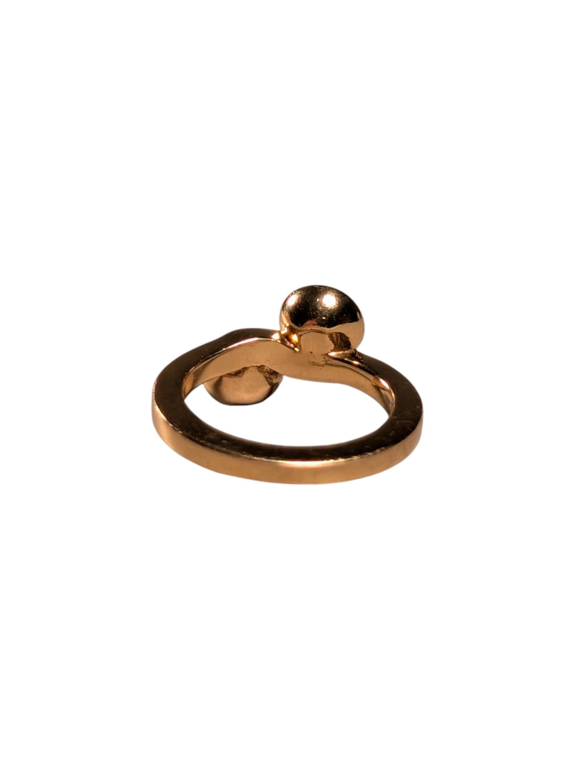 Gold Double Negative CH Plus Nail Diamond Ring