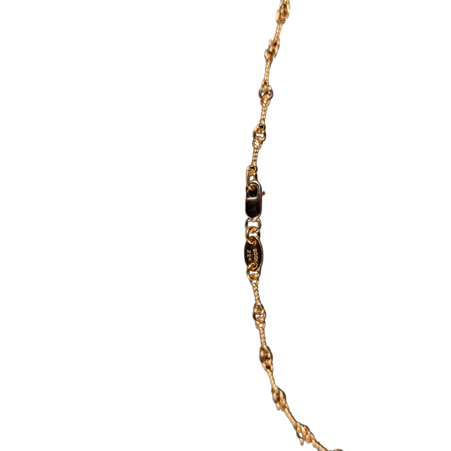22k Gold Twist Chain