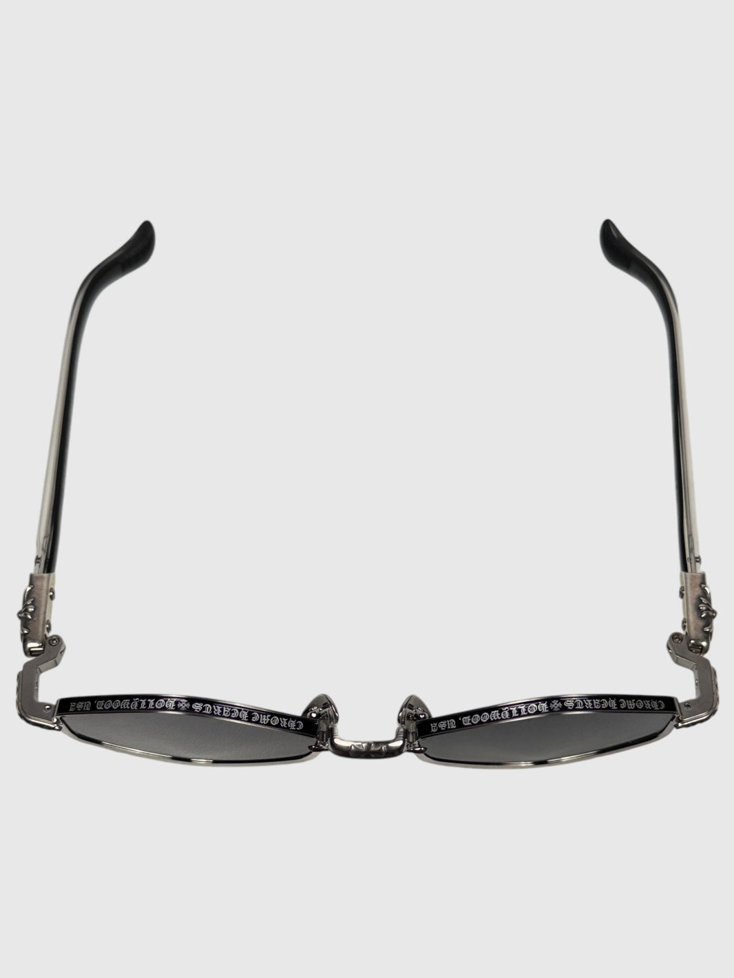 Scroll Logo Rim on Chrome Hearts Nip Slip Hexagon Sunglasses
