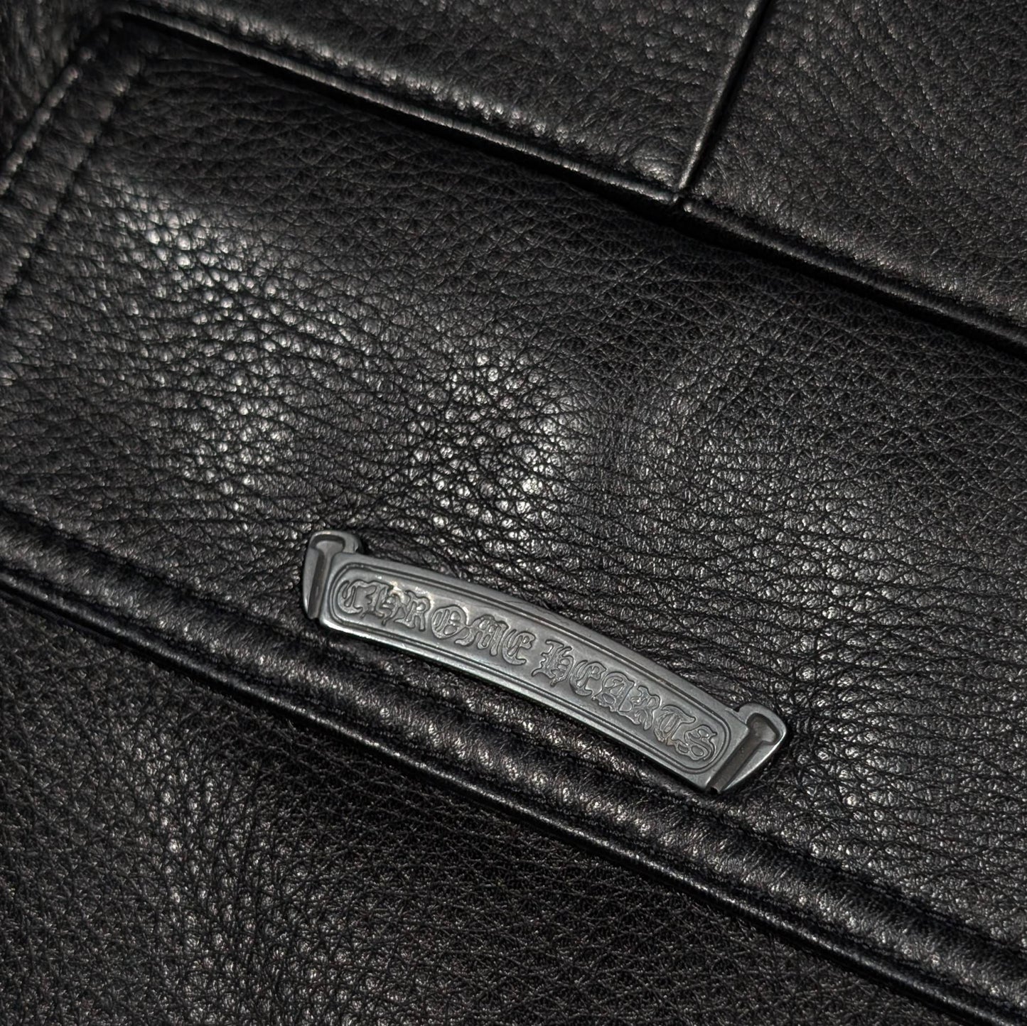 chrome hearts leather pants