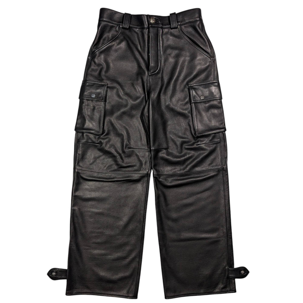 chrome hearts leather pants