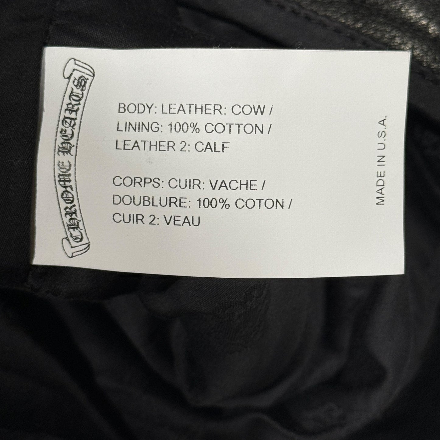 Chrome Hearts Leather Pants