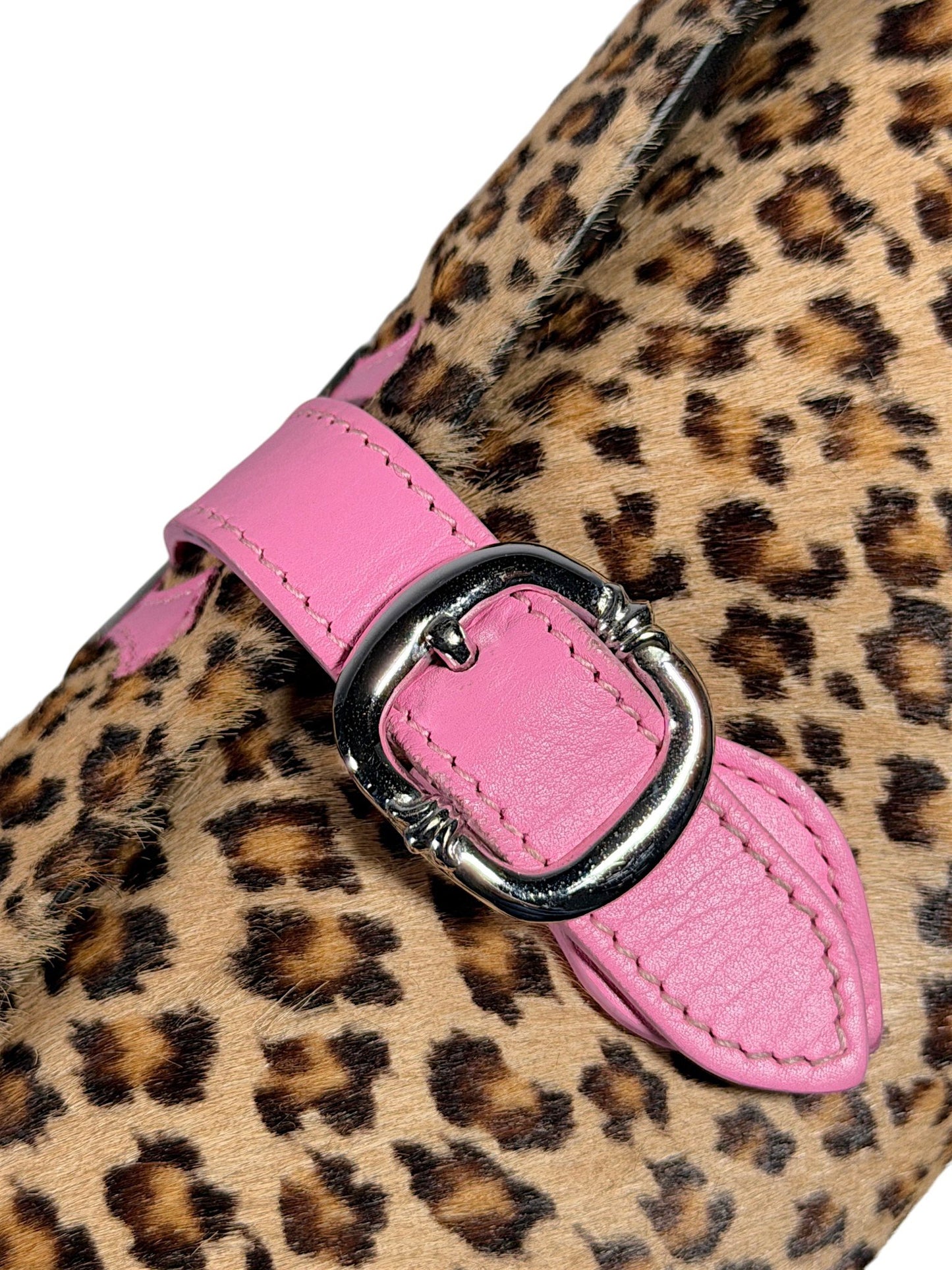 Chrome Hearts Pink Leather Buckle Closure Watch Roll