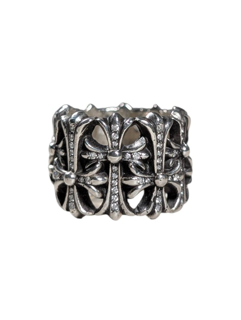 Cemetery Cross Ring Pave Diamond by Chrome Hearts | YP Collective