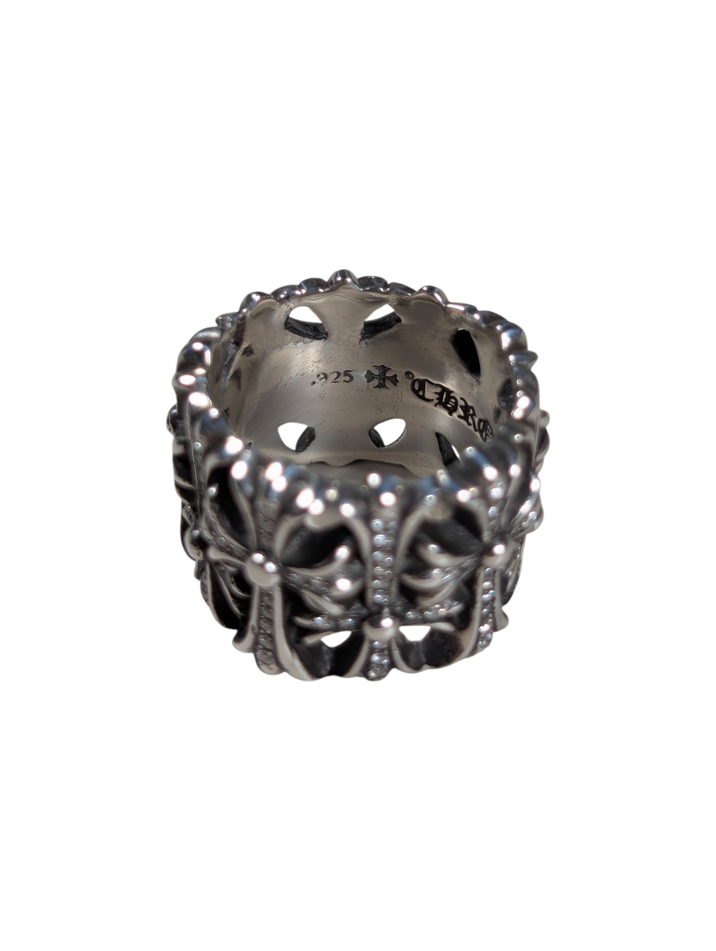 Diamond Cemetery Cross Ring