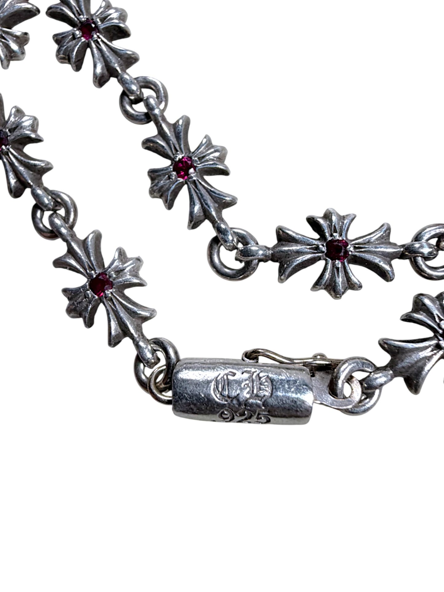 Tiny E Bracelet Ruby