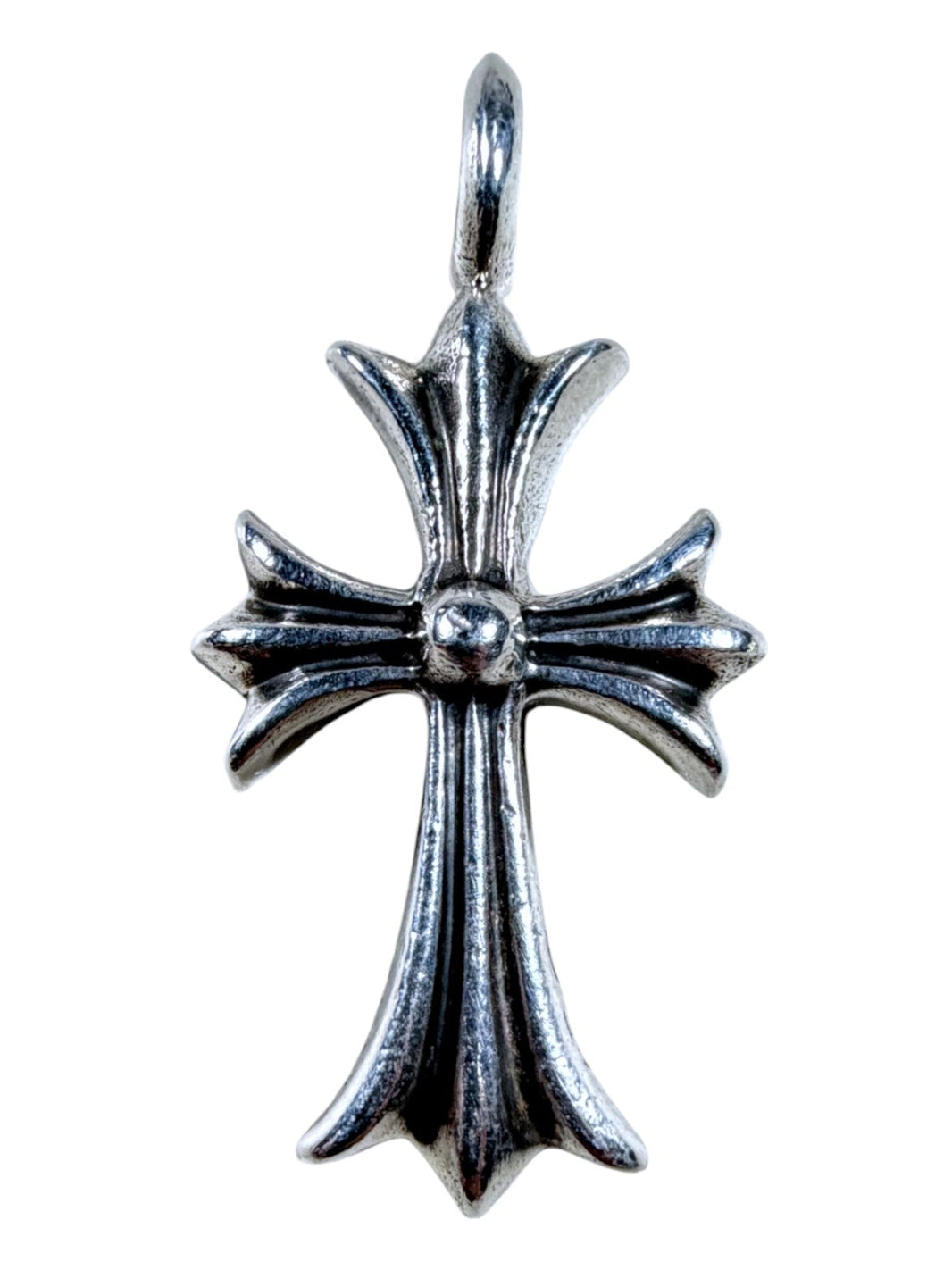 Chrome Hearts Tiny Cross Fat Pendant Pave Black Diamond Verified YP Collective
