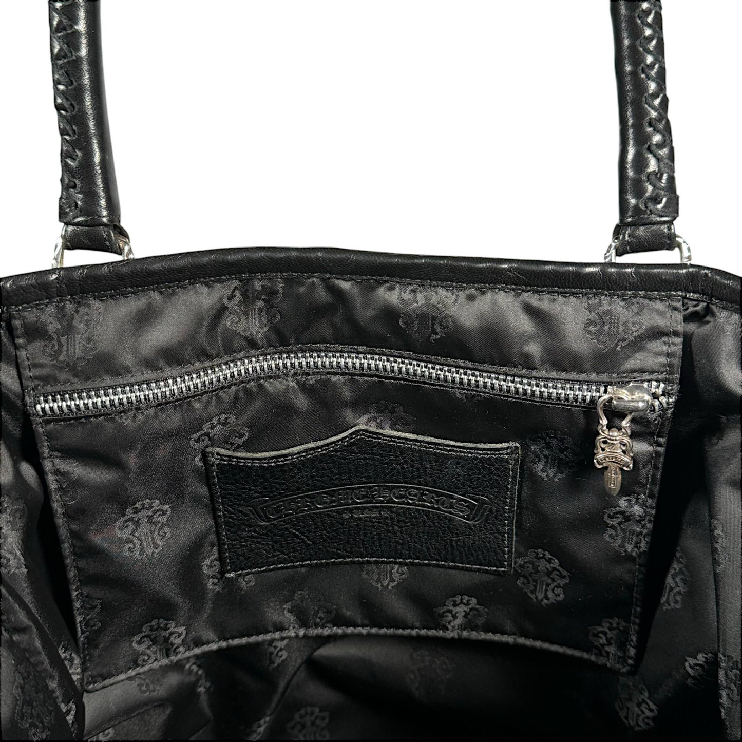 Cemetery Cross Patch Quilt Tote Bag