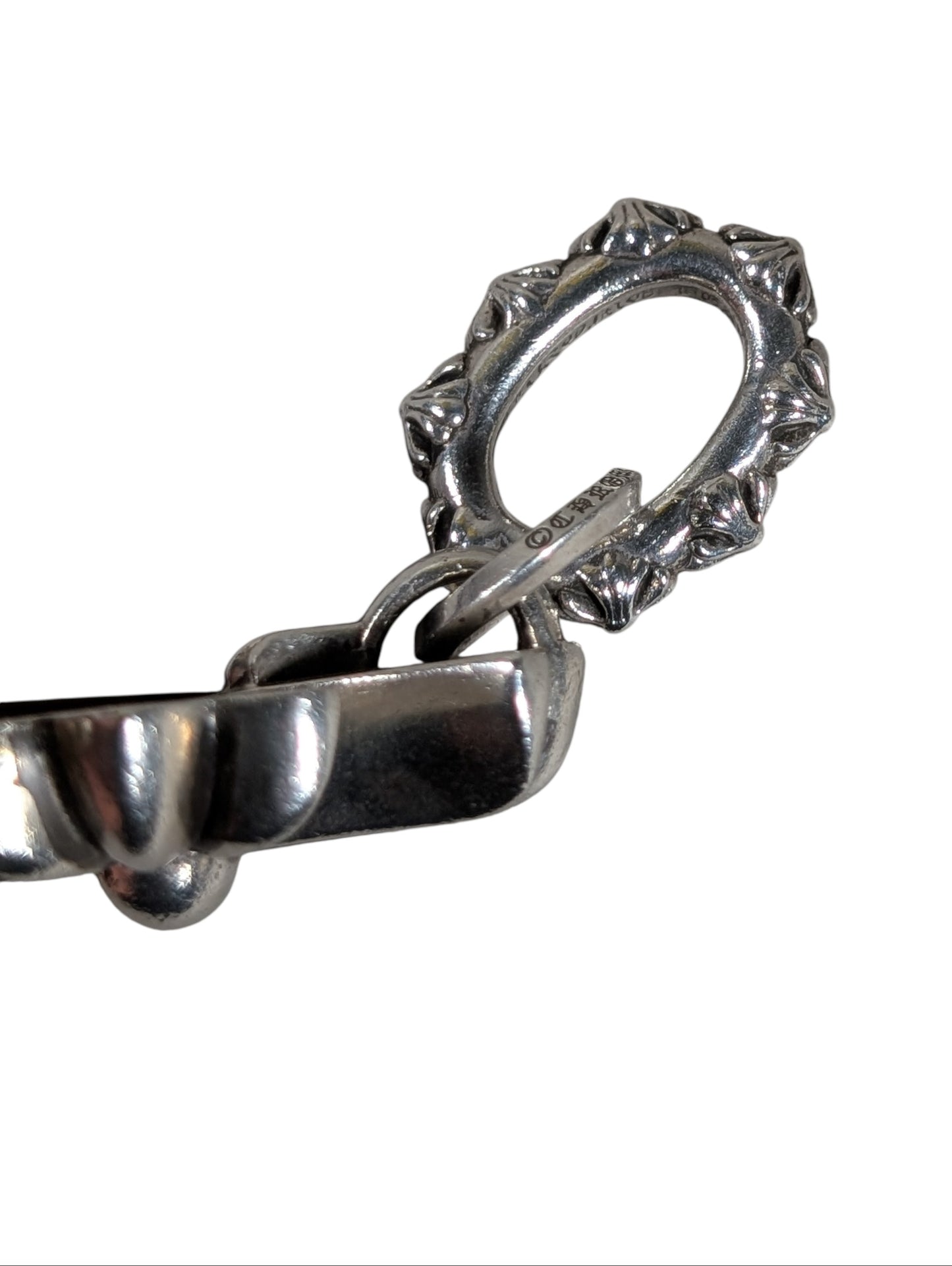 chrome hearts triple cross pendant charm side engraving sterling silver 925 jewelry accessory