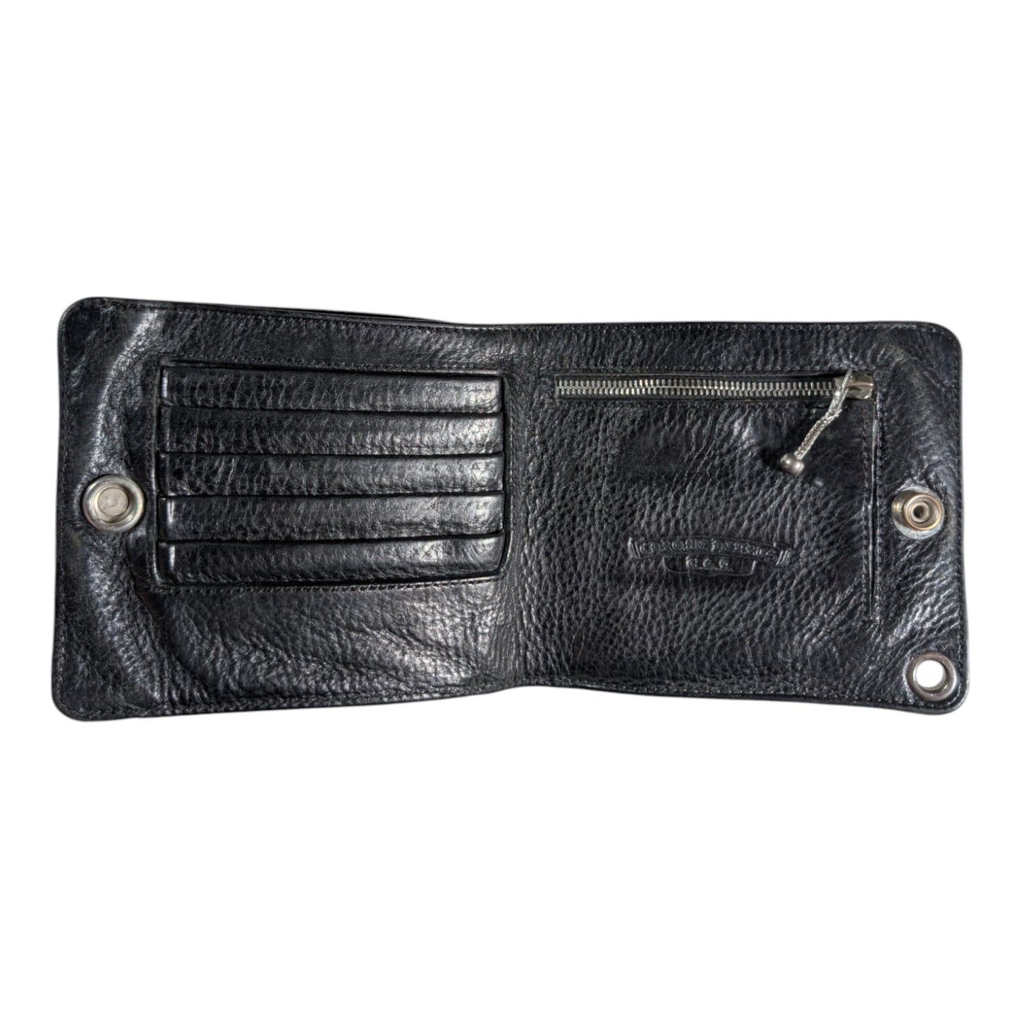 chrome hearts leather wallet