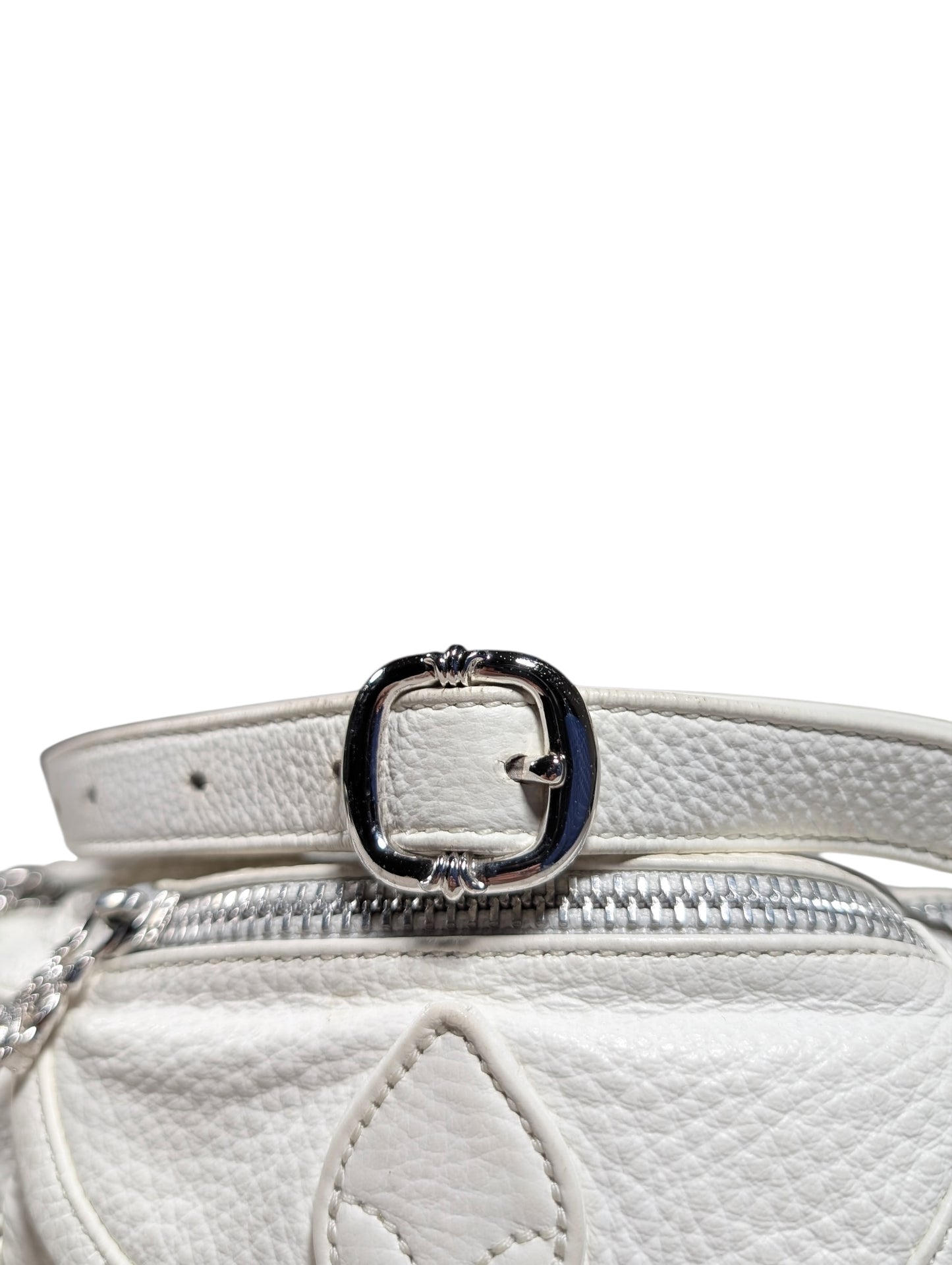 White Leather Mini Snat Pack