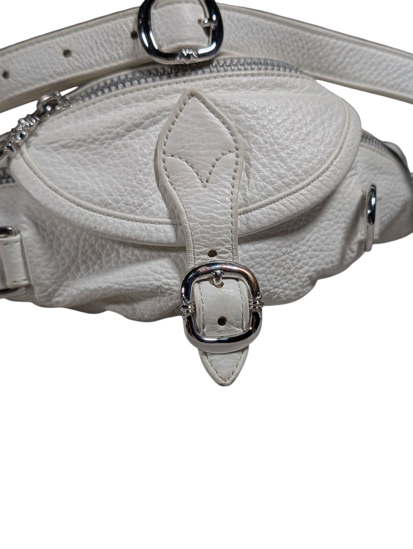 White Leather Mini Snat Pack