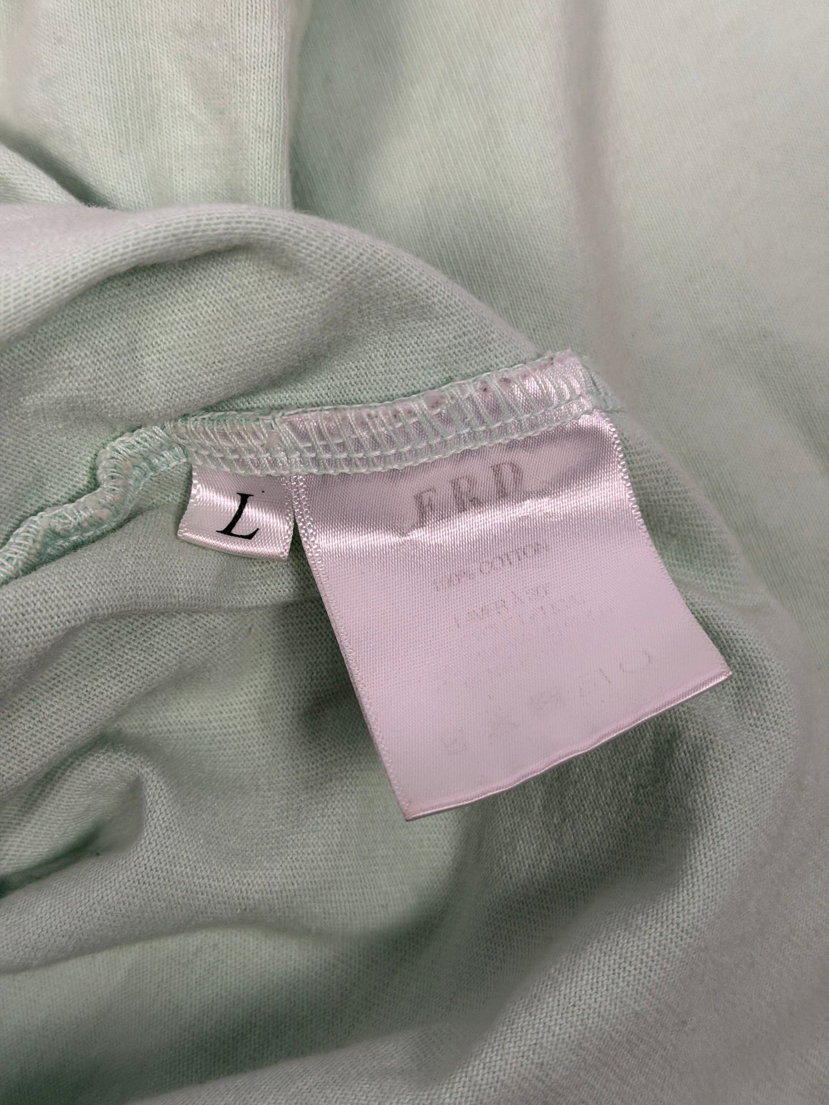 Mint Green Distressed Cotton ERD x Daft Punk Long Sleeve T-Shirt