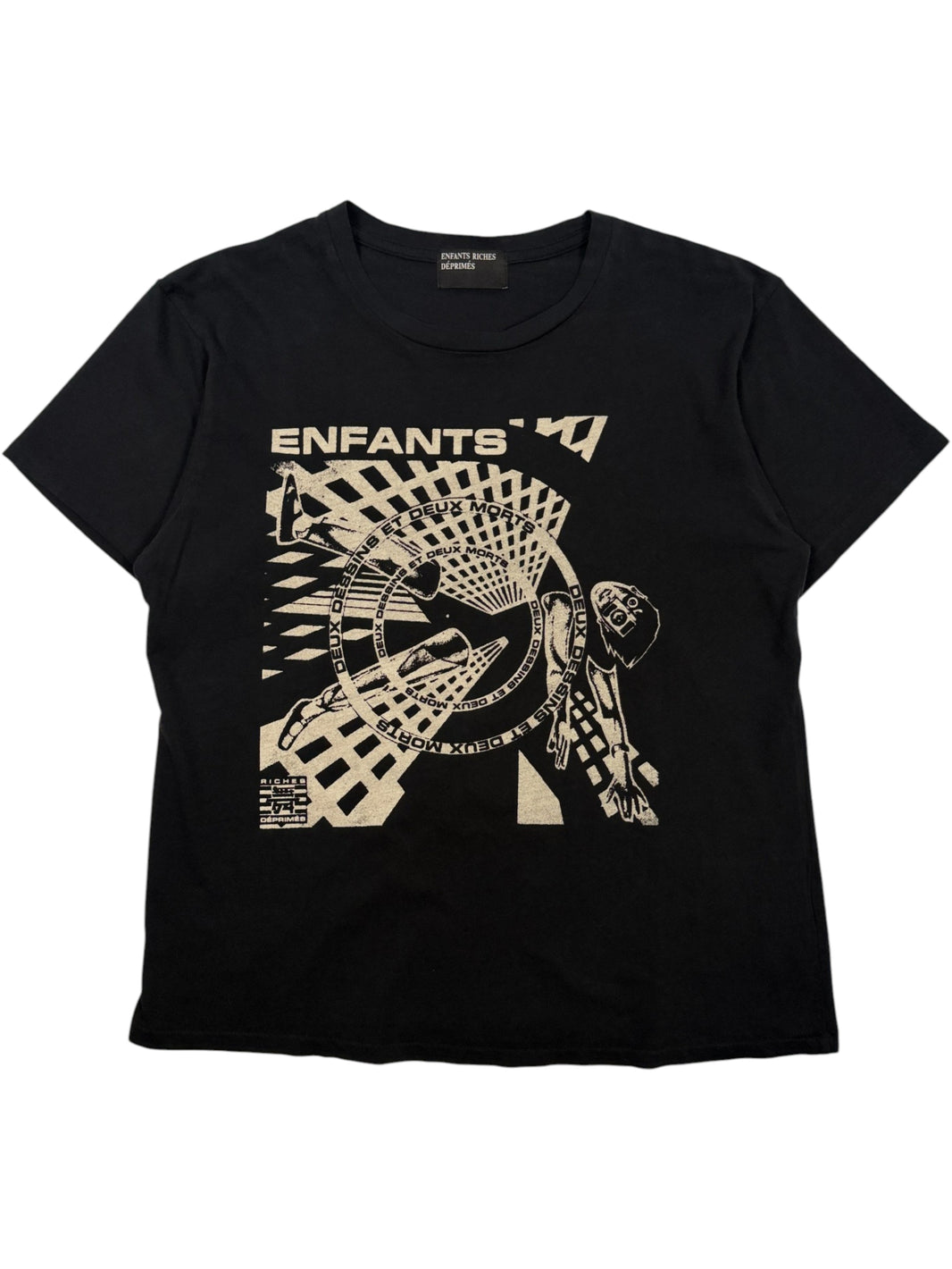 Enfants Riches Déprimés Deux Morts Romeo T-Shirt Faded Black Cotton