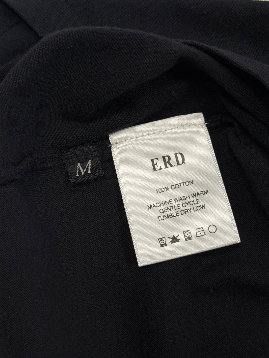 ERD Deux Morts Romeo Graphic Tee 100% Cotton Faded Black
