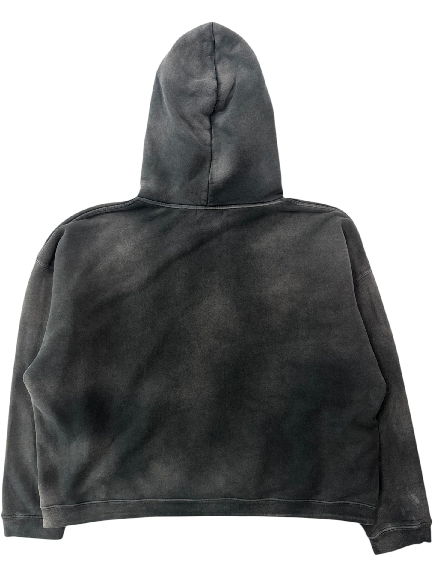 Faded black ERD Le Rosey hoodie washed cotton back