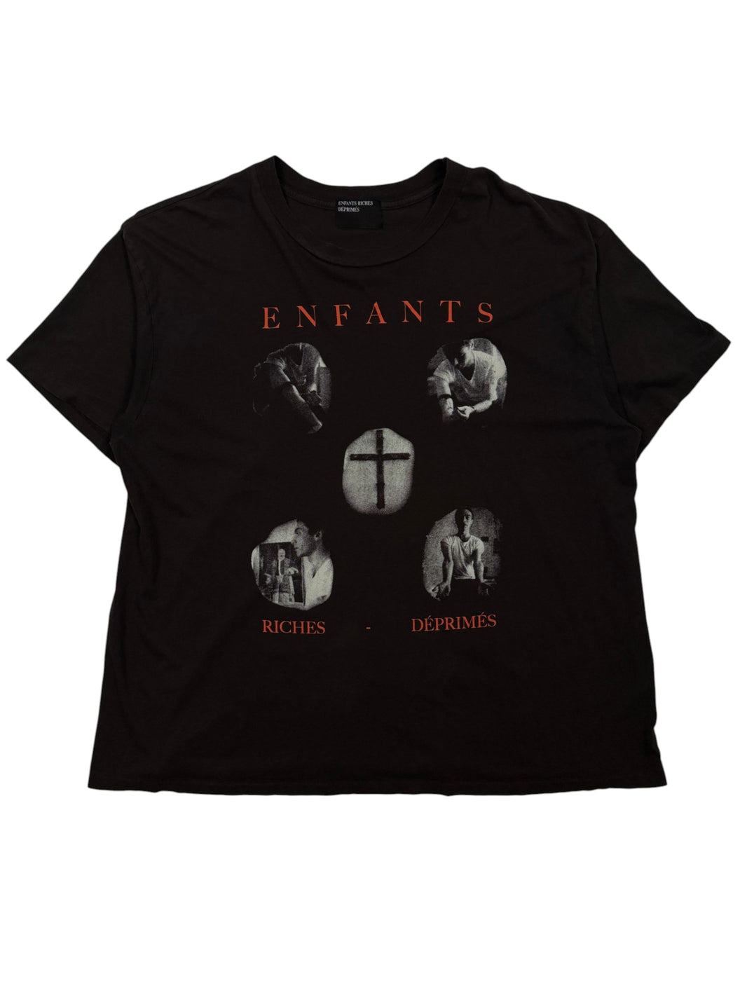 Enfants Riches Déprimés Narcotica T-Shirt Black Cotton Red Logo Print