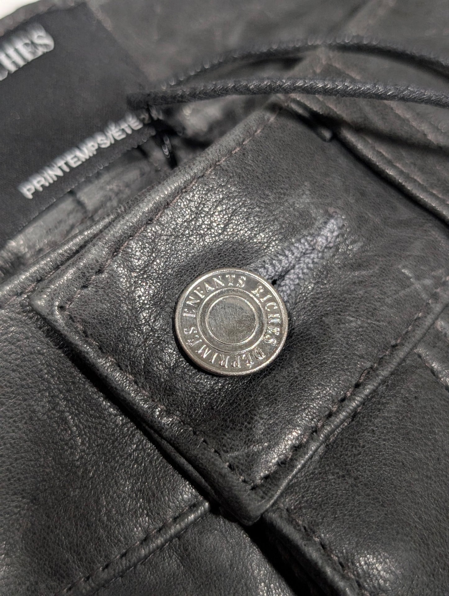 Leather Double Knee Carpenter Pants