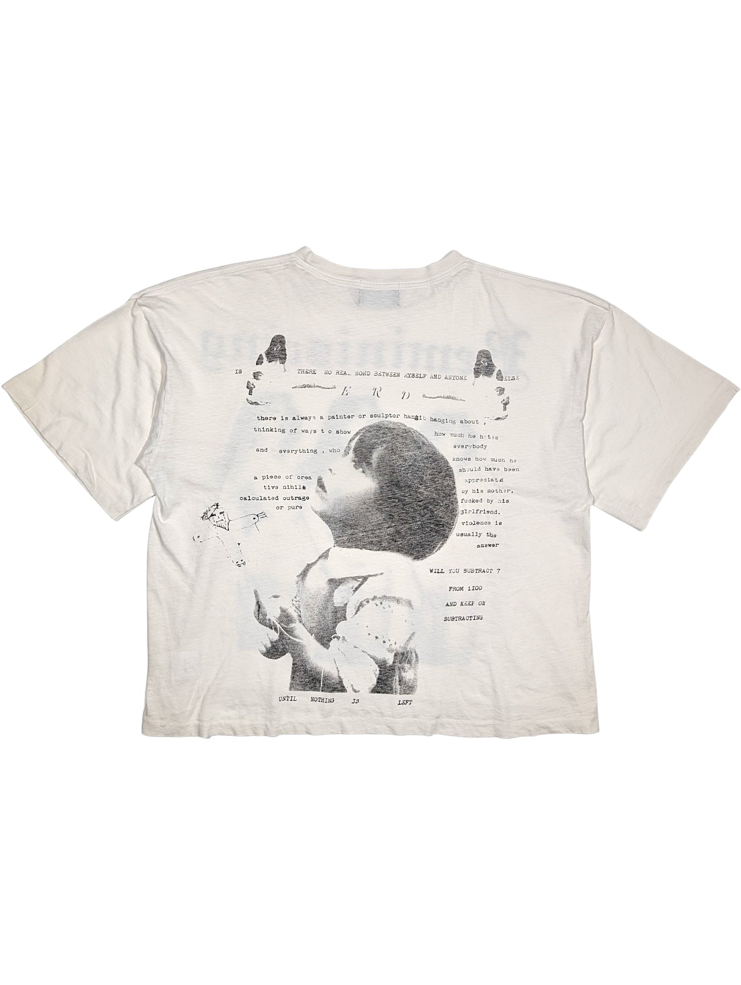 enfants riches deprimes reminiscing shirt back print baby distressed luxury tee