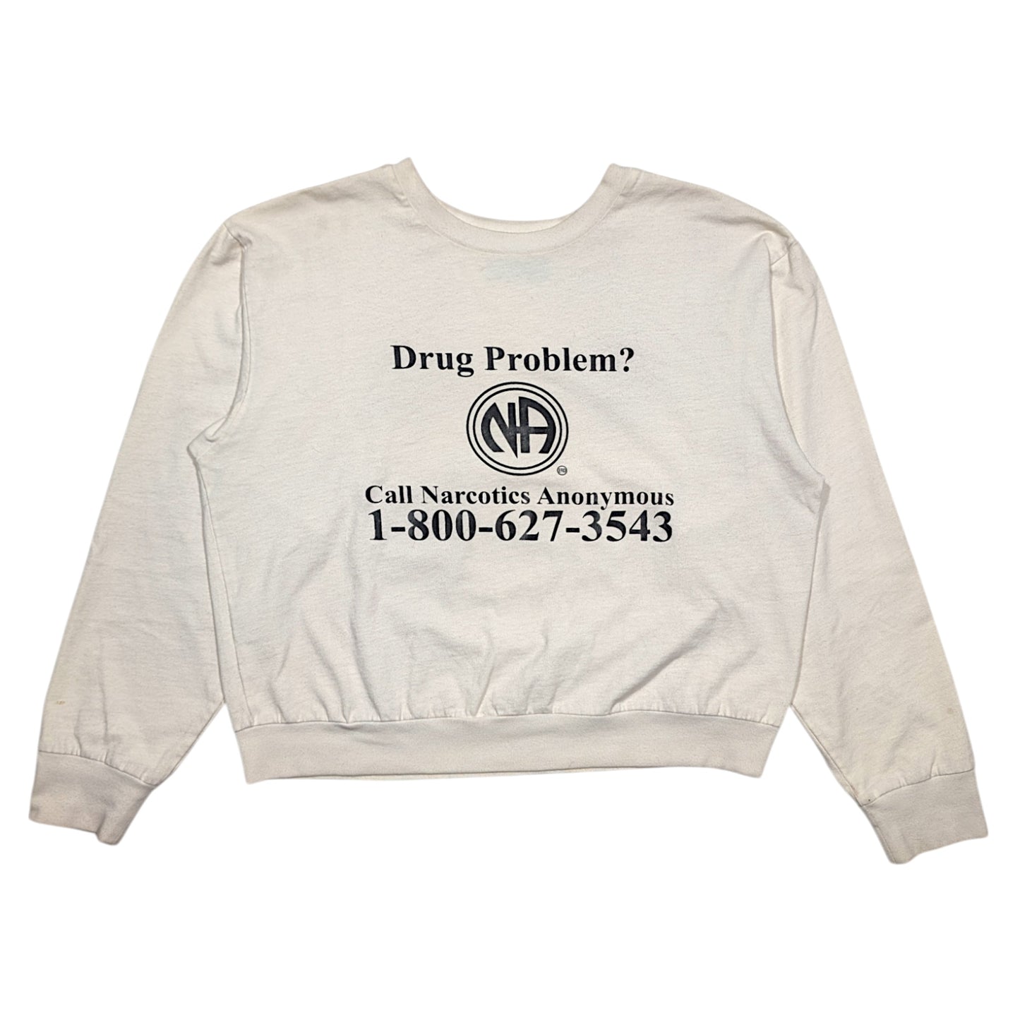 NA 'Drug Problem?' Crewneck LS T-Shirt