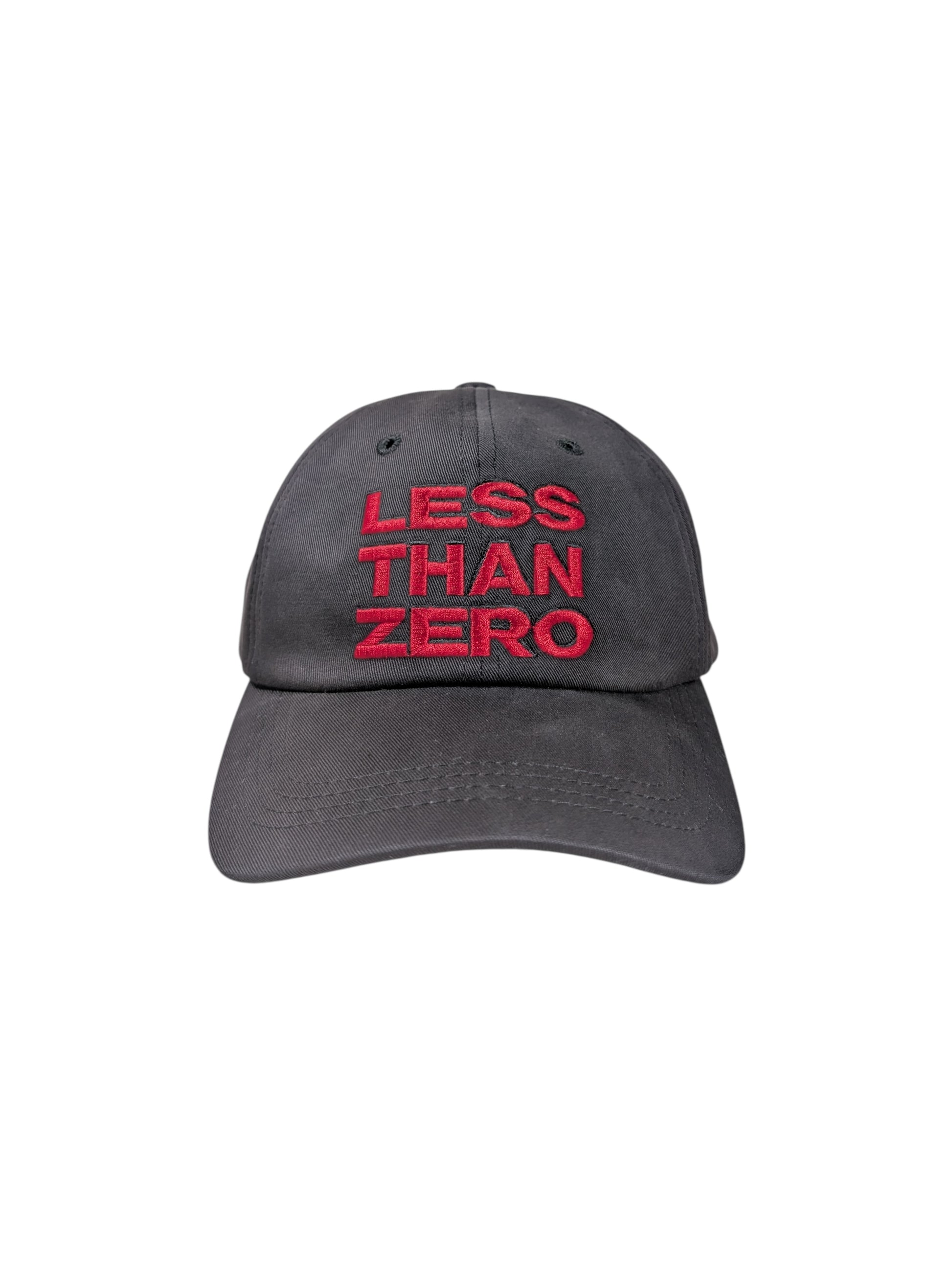 enfants riches deprimes erd less than zero 6 panel baseball hat red black cotton twill cap