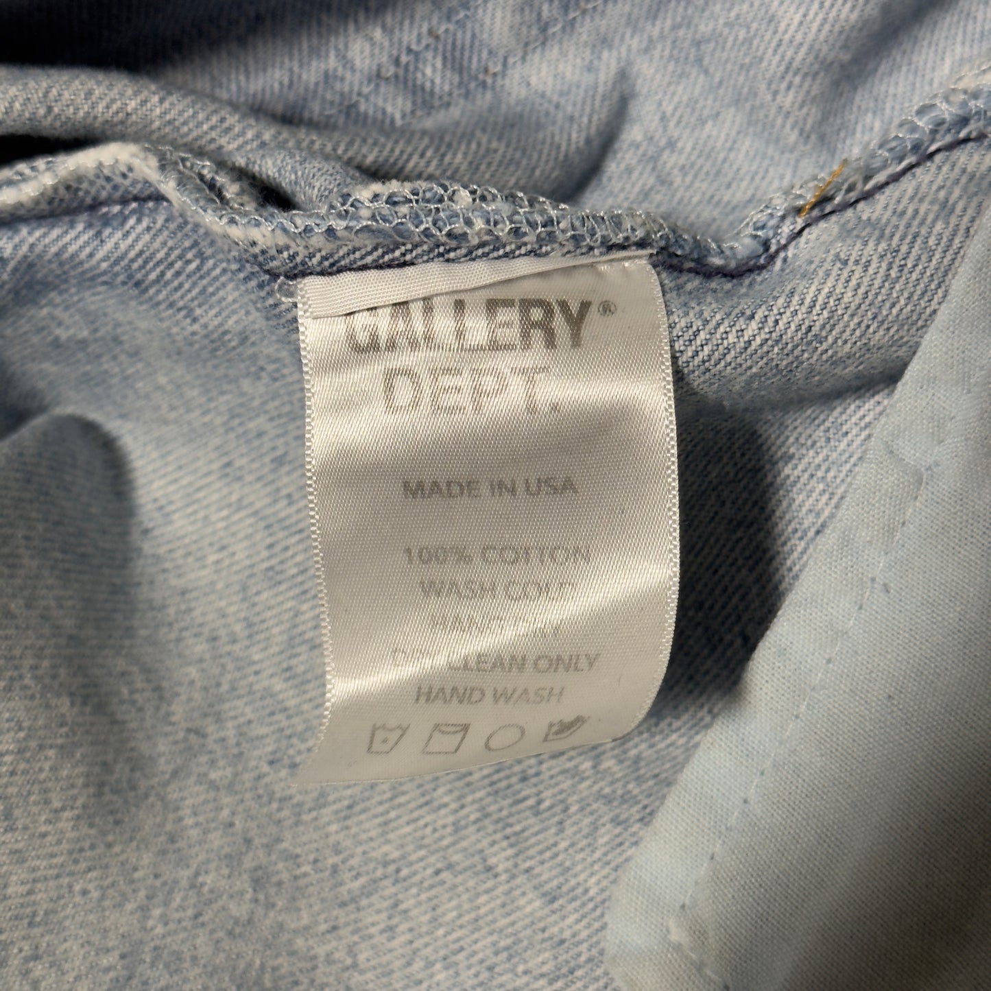 Gallery Dept. 1/1 Blue Denim Flare Jeans Luxury Streetwear