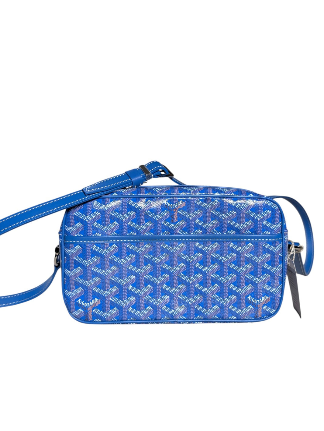 Goyard Sky Blue Cap-Vert PM Cross Body Camera Bag Sterling Silver Hardware