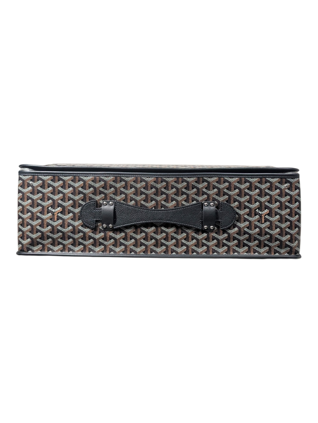 Goyard Caravelle 50 Foldable Suitcase Travel Briefcase Black Authenticated Designer