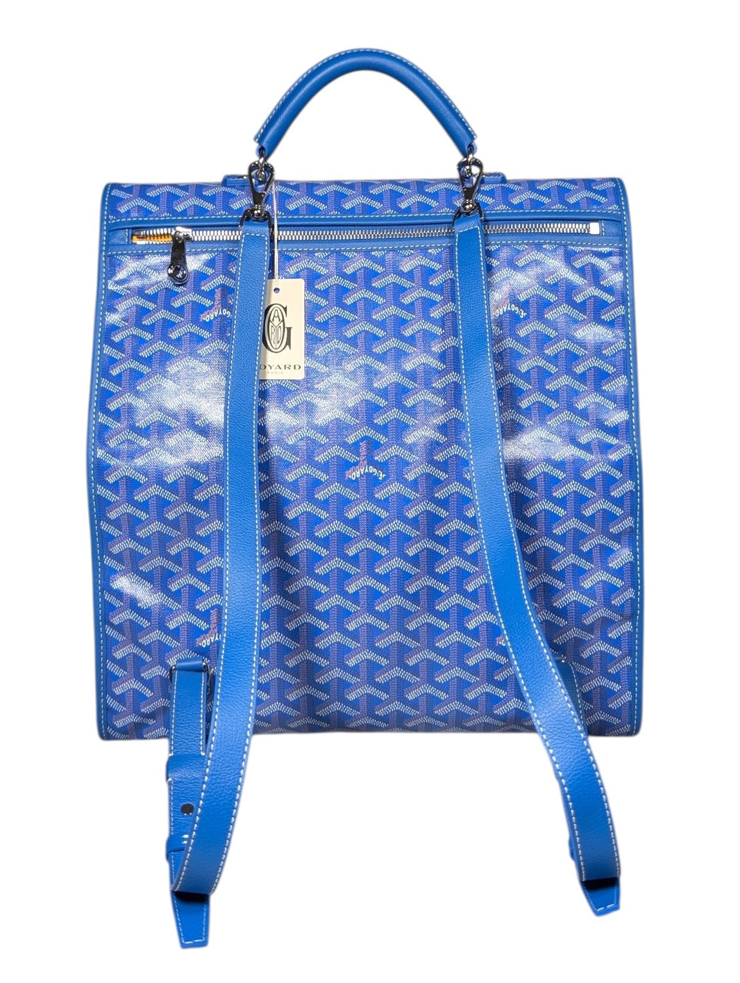 Goyard Sky Blue Saint Léger Foldable Backpack Authenticated Designer