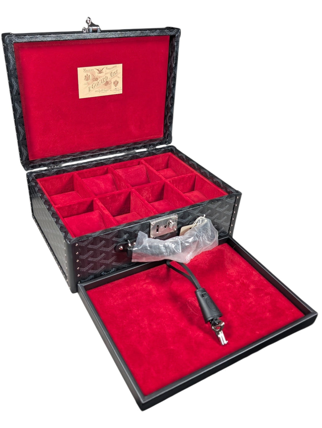 1/1 Jet Black Joux 8 Watch Trunk Case