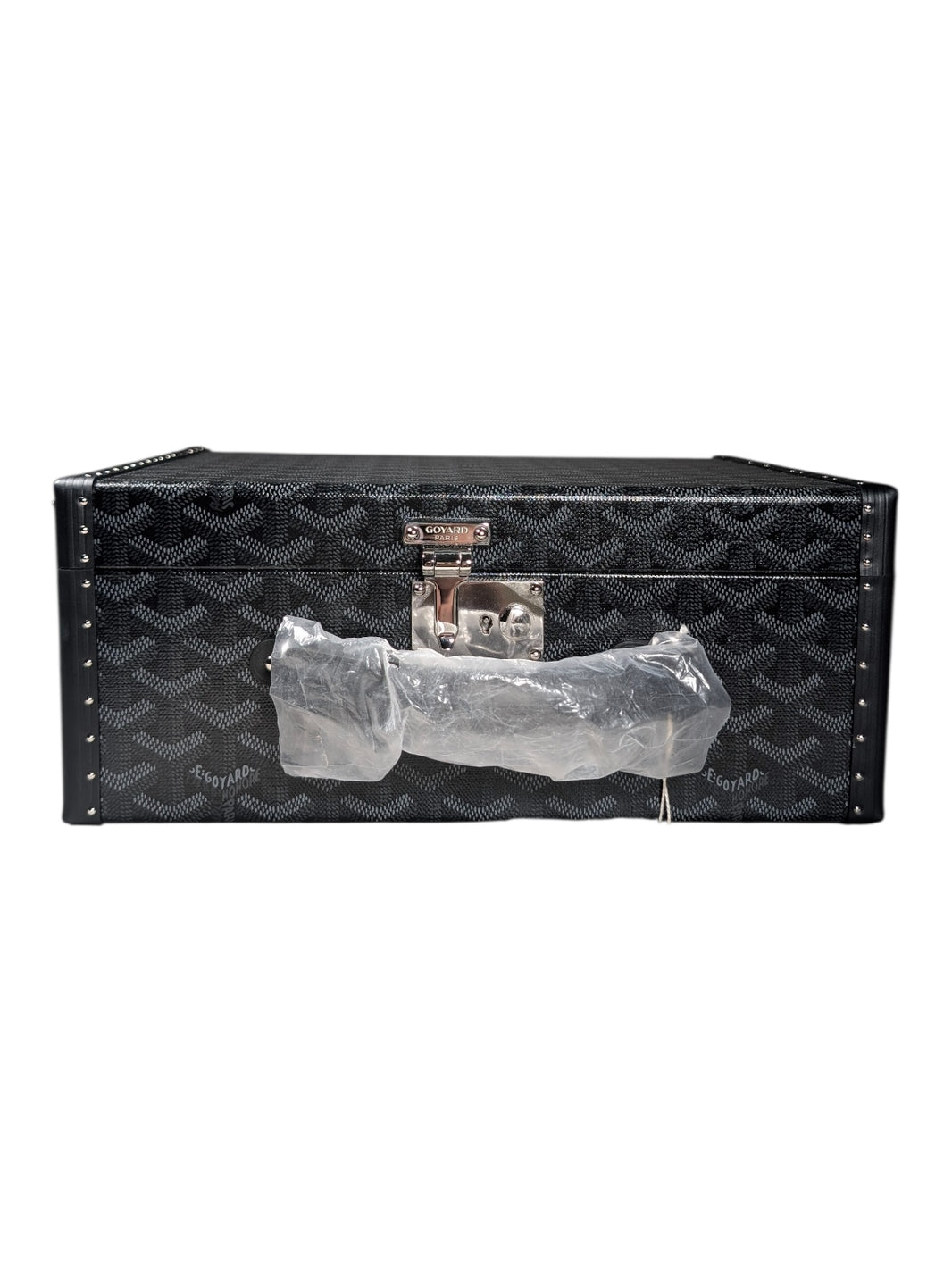 Goyard 1/1 Jet Black Joux 8 Watch Trunk Case Authenticated Designer
