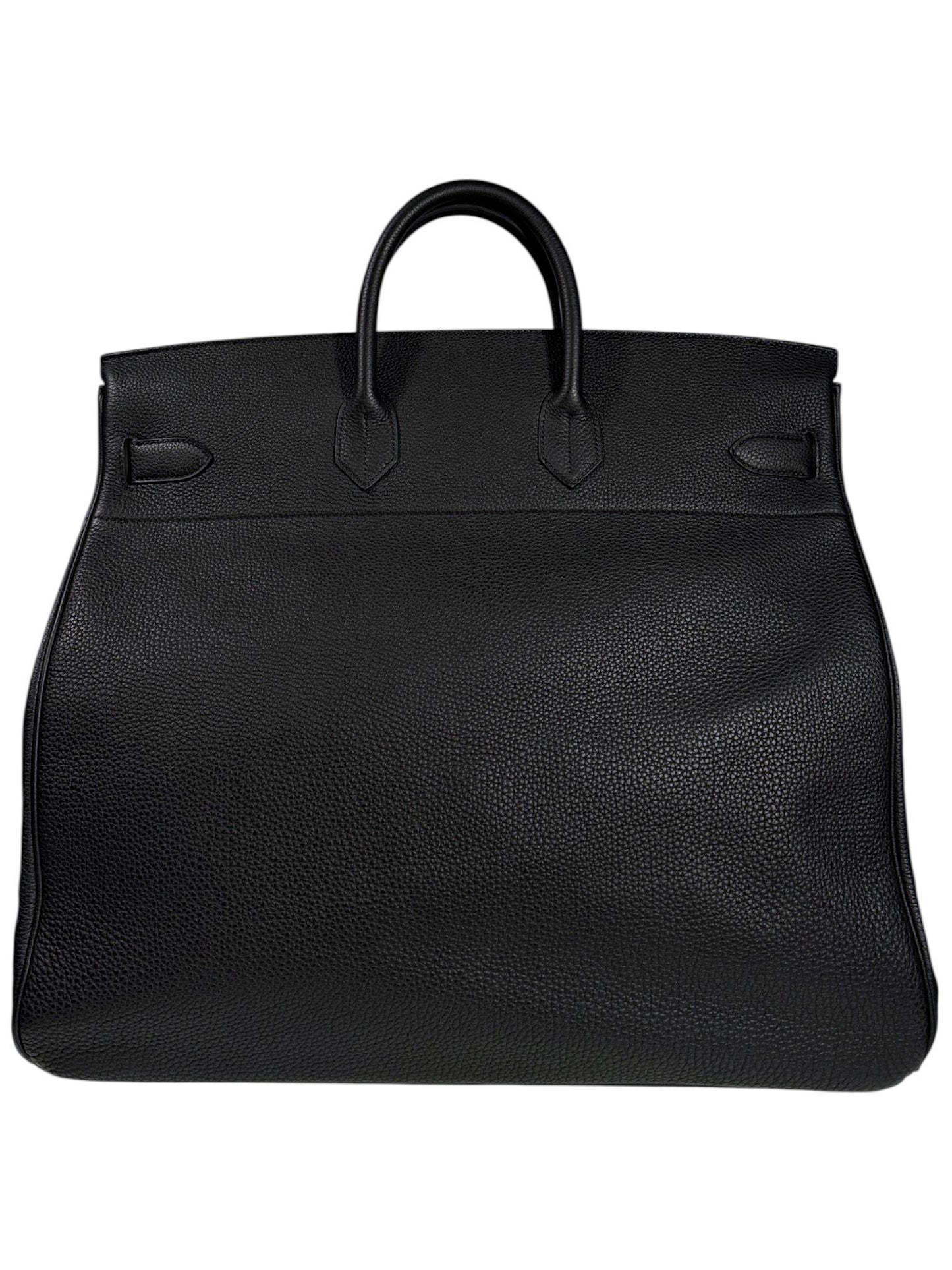 Black Togo Leather Haut à Courroies 40 Hermès Duffle Bag