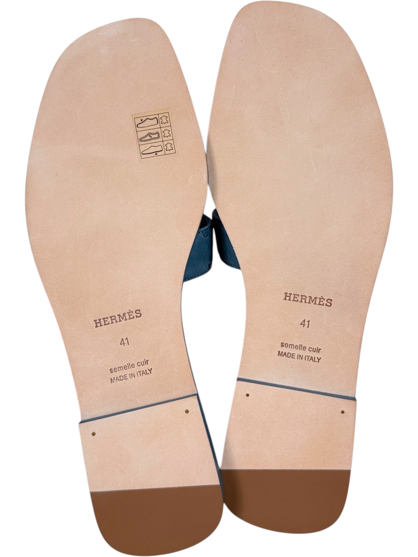 Hermès Oran Sandal Leather Sole Made in Italy Size 41