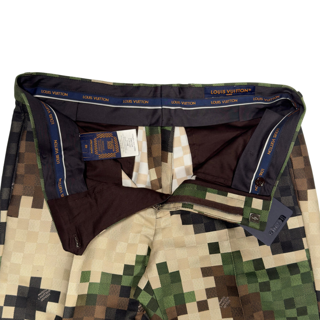 Louis Vuitton Pharrell Damoflage Cigarette Suit Pants Trousers Verified YP Collective
