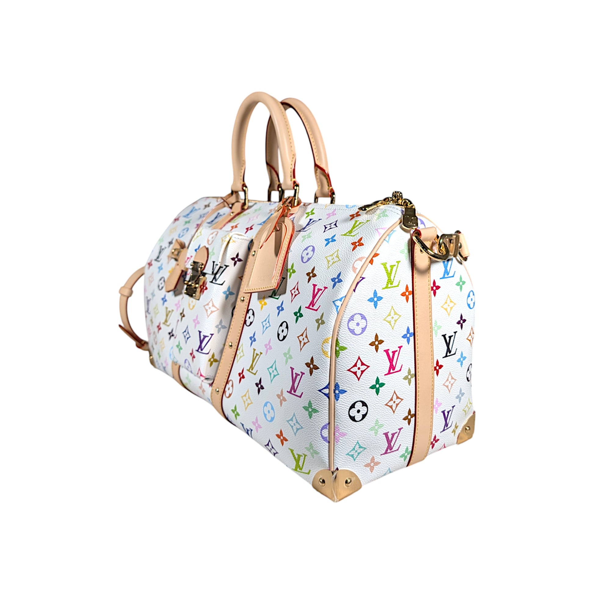 louis vuitton x takashi murakami keepall duffle bag